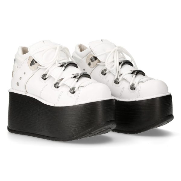 Chaussures Plateformes New Rock Marte Blanches boutiqued pas cher 9