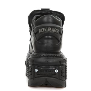 Chaussures Plateformes New Rock Tank En Cuir Itali… en vente 18