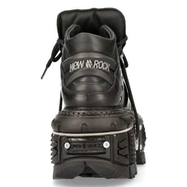 Chaussures Plateformes New Rock Tank En Cuir Itali… pas cher 6