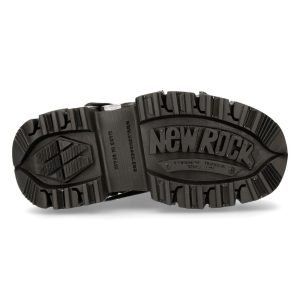 Chaussures Plateformes New Rock Tank En Cuir Itali… pas cher 20