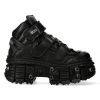 SOLDES TOUT À Chaussures Plateformes New Rock Tank En Cuir Noir 28