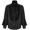 soldes de Noël PUNK RAVE Chemise ‘Cagliostro’ Noire 41