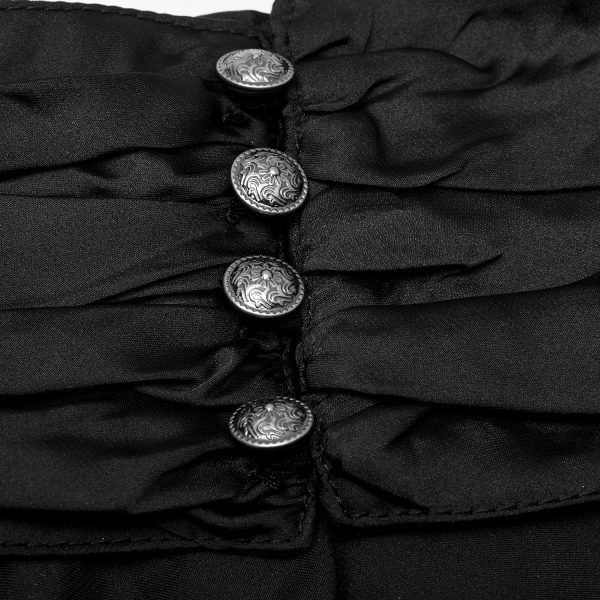 soldes de Noël PUNK RAVE Chemise ‘Cagliostro’ Noire 13