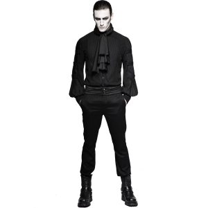 soldes de Noël PUNK RAVE Chemise ‘Cagliostro’ Noire 23