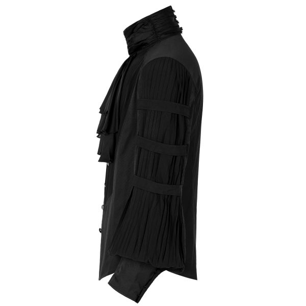 soldes de Noël PUNK RAVE Chemise ‘Cagliostro’ Noire 11