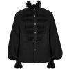 de garantie authentique DEVIL FASHION Chemise ‘Coffin’ En Mousseline Noire 40