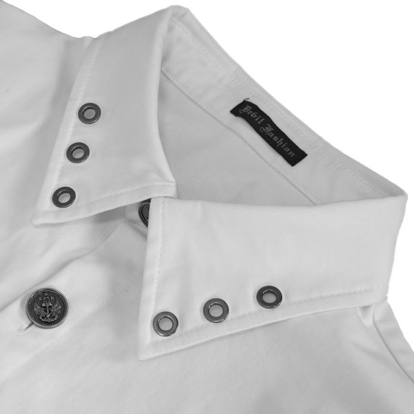 beauté DEVIL FASHION Chemise ‘Cryock’ Blanche 15