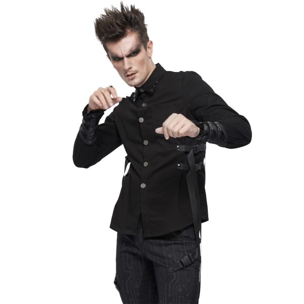 authentiques DEVIL FASHION Chemise ‘Cryock’ Noire 3