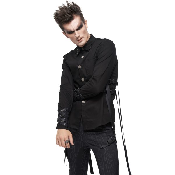 authentiques DEVIL FASHION Chemise ‘Cryock’ Noire 7