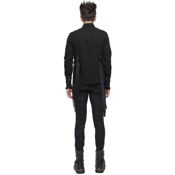 authentiques DEVIL FASHION Chemise ‘Cryock’ Noire 9