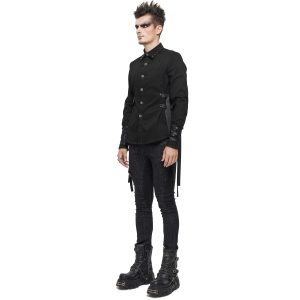 authentiques DEVIL FASHION Chemise ‘Cryock’ Noire 38