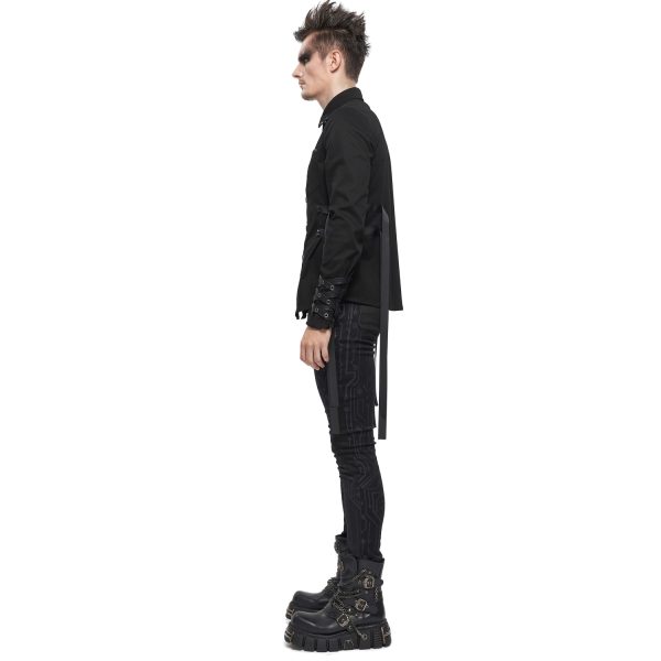 authentiques DEVIL FASHION Chemise ‘Cryock’ Noire 11