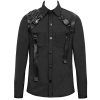 DEVIL FASHION Chemise ‘Cyberpunk’ Noire Retour Facile et Gratuit 47