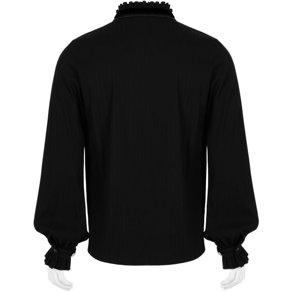 à prix réduits PUNK RAVE Chemise ‘Desmond’ Noire 12