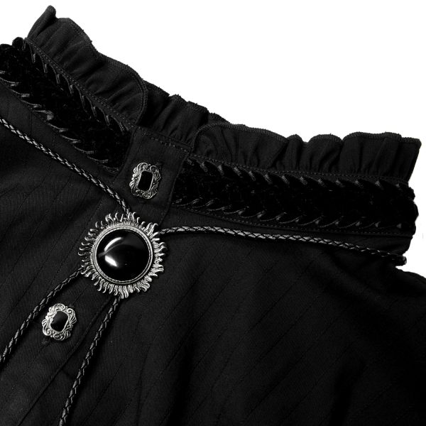 à prix réduits PUNK RAVE Chemise ‘Desmond’ Noire 15