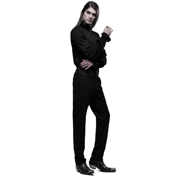 à prix réduits PUNK RAVE Chemise ‘Desmond’ Noire 8