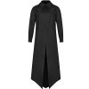 officiel PUNK RAVE Chemise Extra Longue ‘Malkavian’ Noire 28