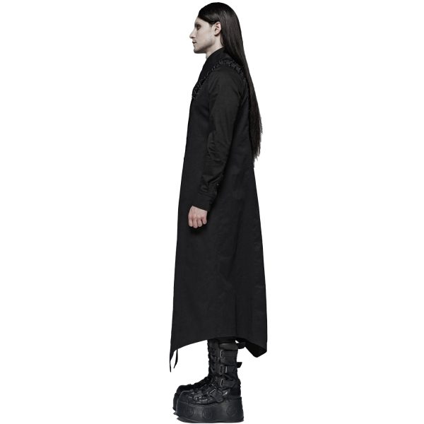 officiel PUNK RAVE Chemise Extra Longue ‘Malkavian’ Noire 6