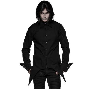PUNK RAVE Chemise ‘Gangrel’ Noire achetez pas cher 15