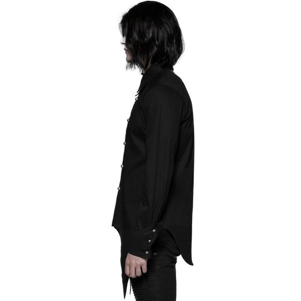 PUNK RAVE Chemise ‘Gangrel’ Noire achetez pas cher 5