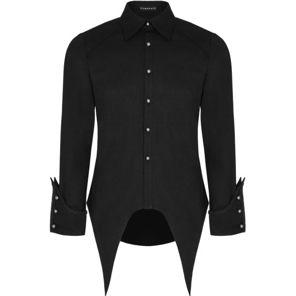 PUNK RAVE Chemise ‘Gangrel’ Noire achetez pas cher 7