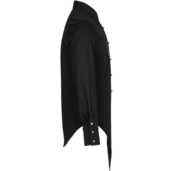 PUNK RAVE Chemise ‘Gangrel’ Noire achetez pas cher 9