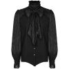 pas cher marque PUNK RAVE Chemise ‘Goth Cage’ Noire 35