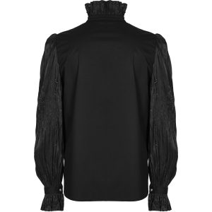 pas cher marque PUNK RAVE Chemise ‘Goth Cage’ Noire 42