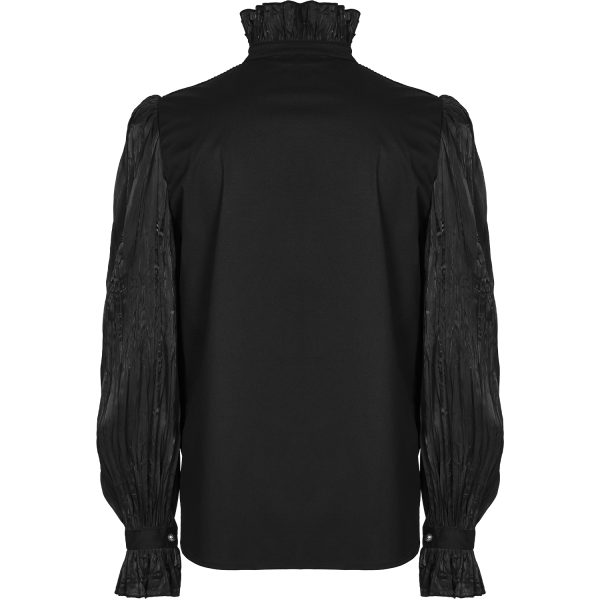 pas cher marque PUNK RAVE Chemise ‘Goth Cage’ Noire 13
