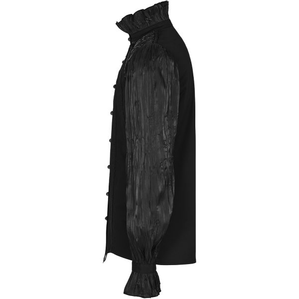 pas cher marque PUNK RAVE Chemise ‘Goth Cage’ Noire 14