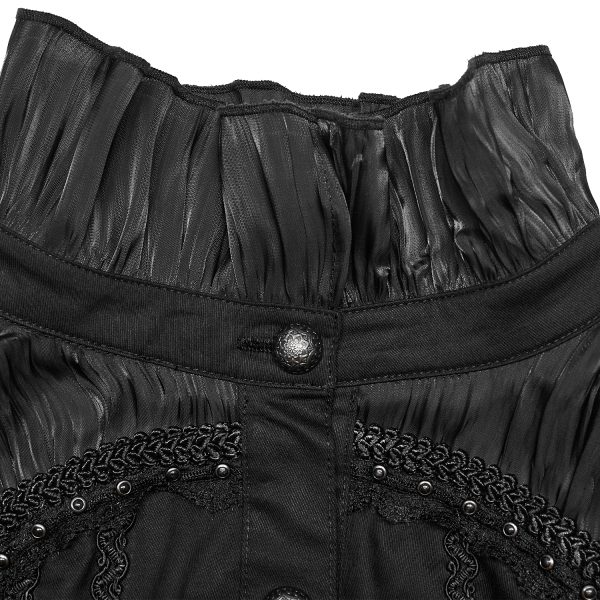 pas cher marque PUNK RAVE Chemise ‘Goth Cage’ Noire 16