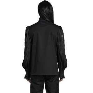 pas cher marque PUNK RAVE Chemise ‘Goth Cage’ Noire 24
