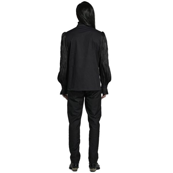 pas cher marque PUNK RAVE Chemise ‘Goth Cage’ Noire 7
