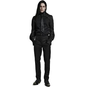 pas cher marque PUNK RAVE Chemise ‘Goth Cage’ Noire 36