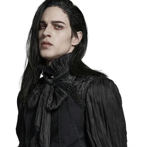 pas cher marque PUNK RAVE Chemise ‘Goth Cage’ Noire 38