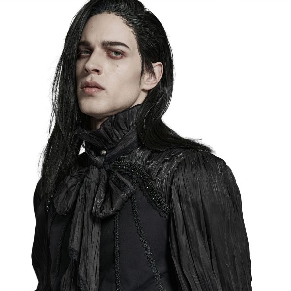 pas cher marque PUNK RAVE Chemise ‘Goth Cage’ Noire 11