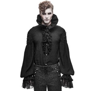 en ligne DEVIL FASHION Chemise ‘Israfel’ Noire 24