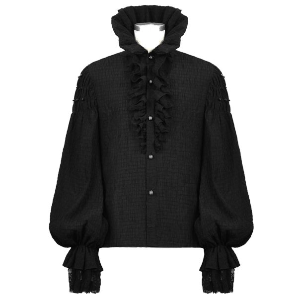 en ligne DEVIL FASHION Chemise ‘Israfel’ Noire 14