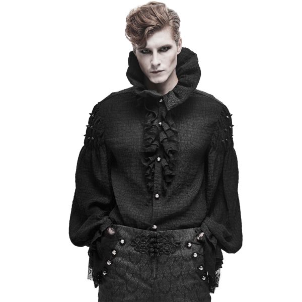 en ligne DEVIL FASHION Chemise ‘Israfel’ Noire 6