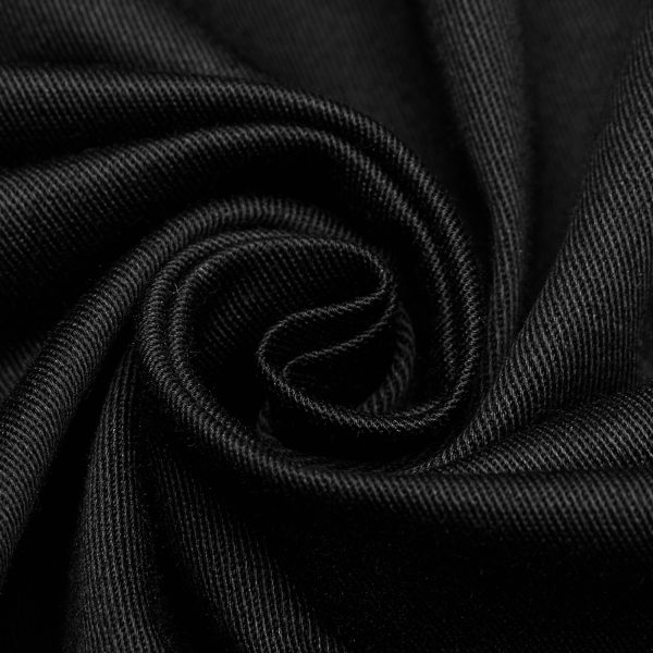 PUNK RAVE Chemise Manches Courtes ‘Detroit’ Noire Retour Facile et Gratuit 13
