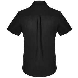 PUNK RAVE Chemise Manches Courtes ‘Detroit’ Noire Retour Facile et Gratuit 28