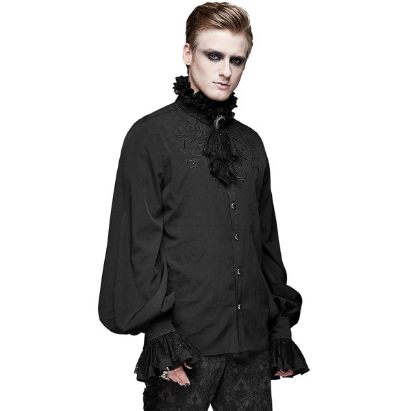 à prix réduits DEVIL FASHION Chemise ‘McArthy’ Noire 7