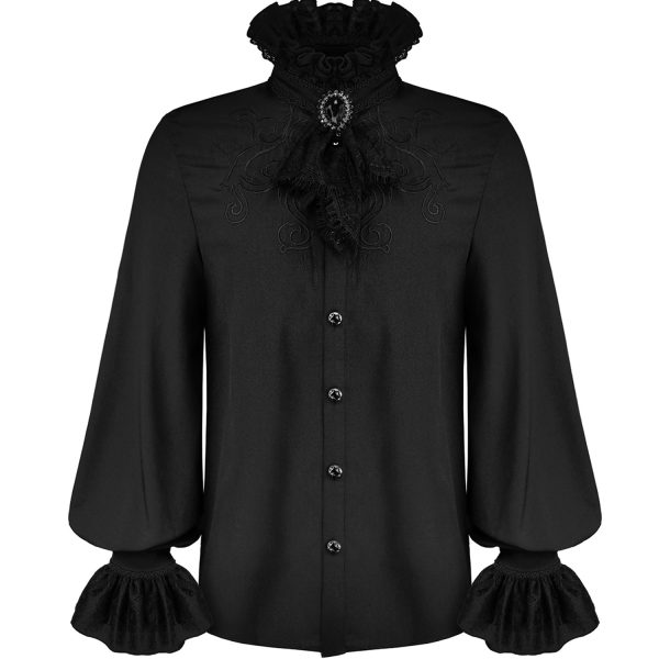à prix réduits DEVIL FASHION Chemise ‘McArthy’ Noire 9