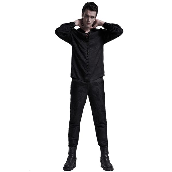 PUNK RAVE Chemise ‘Nephilim’ Noire Top ventes 12