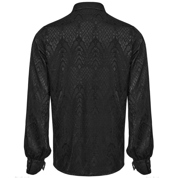 PUNK RAVE Chemise ‘Nephilim’ Noire Top ventes 14