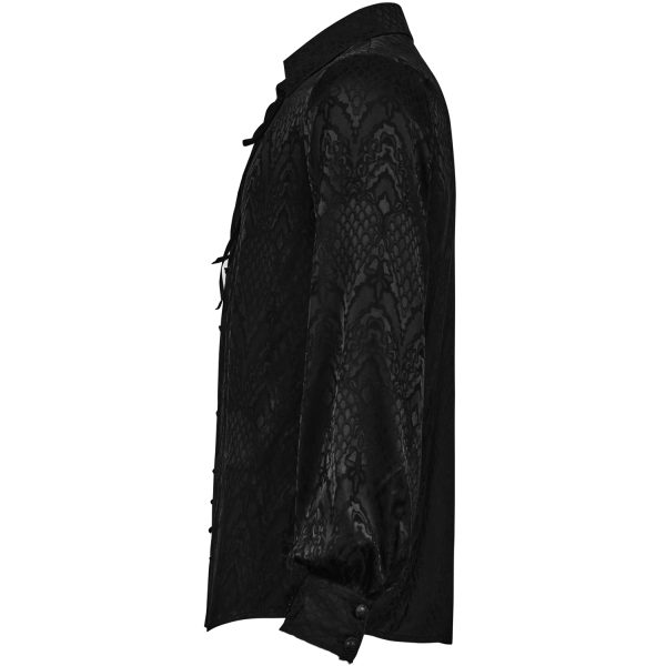 PUNK RAVE Chemise ‘Nephilim’ Noire Top ventes 15