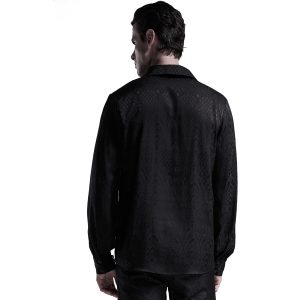 PUNK RAVE Chemise ‘Nephilim’ Noire Top ventes 23