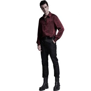 marque pas cher PUNK RAVE Chemise ‘Nephilim’ Rouge 24