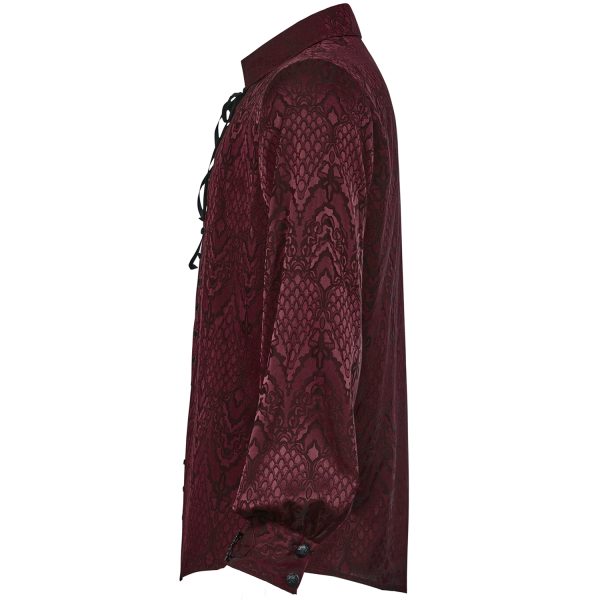 marque pas cher PUNK RAVE Chemise ‘Nephilim’ Rouge 10