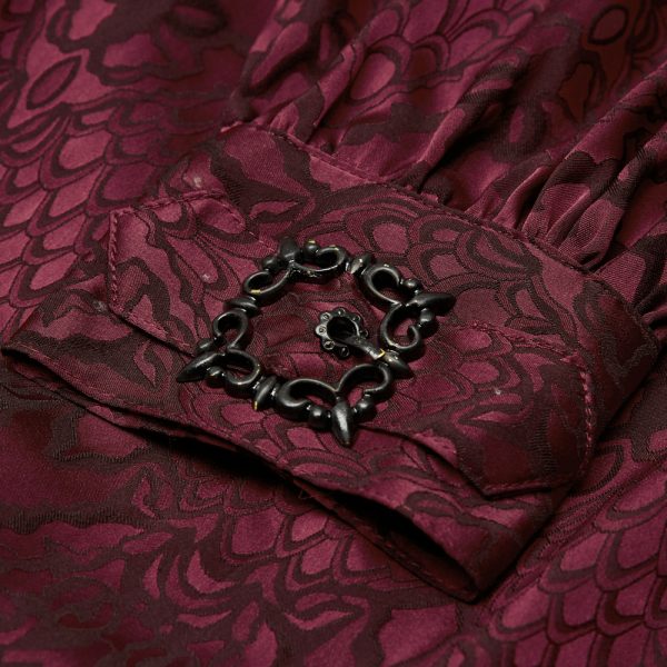 marque pas cher PUNK RAVE Chemise ‘Nephilim’ Rouge 11
